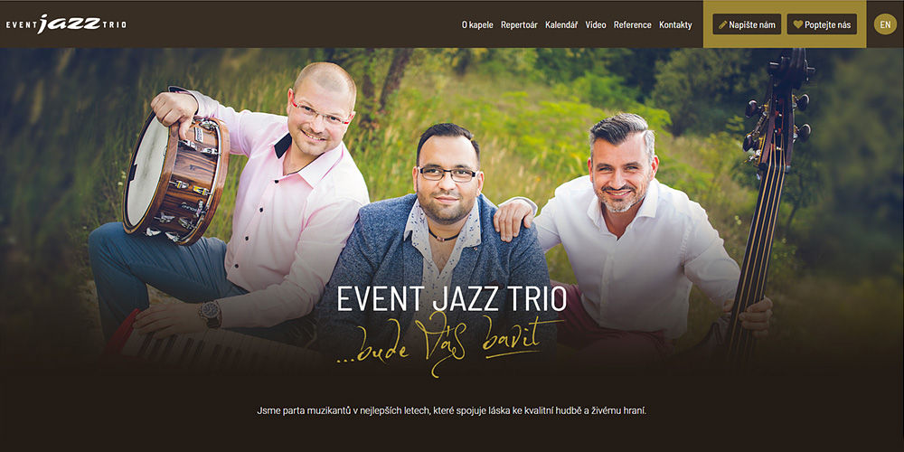 Event Jazz - webdesign pro jazzovou kapelu